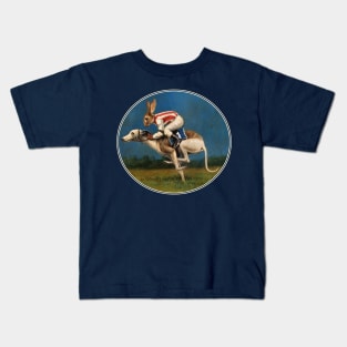 Whippet Racer Oval Design Kids T-Shirt